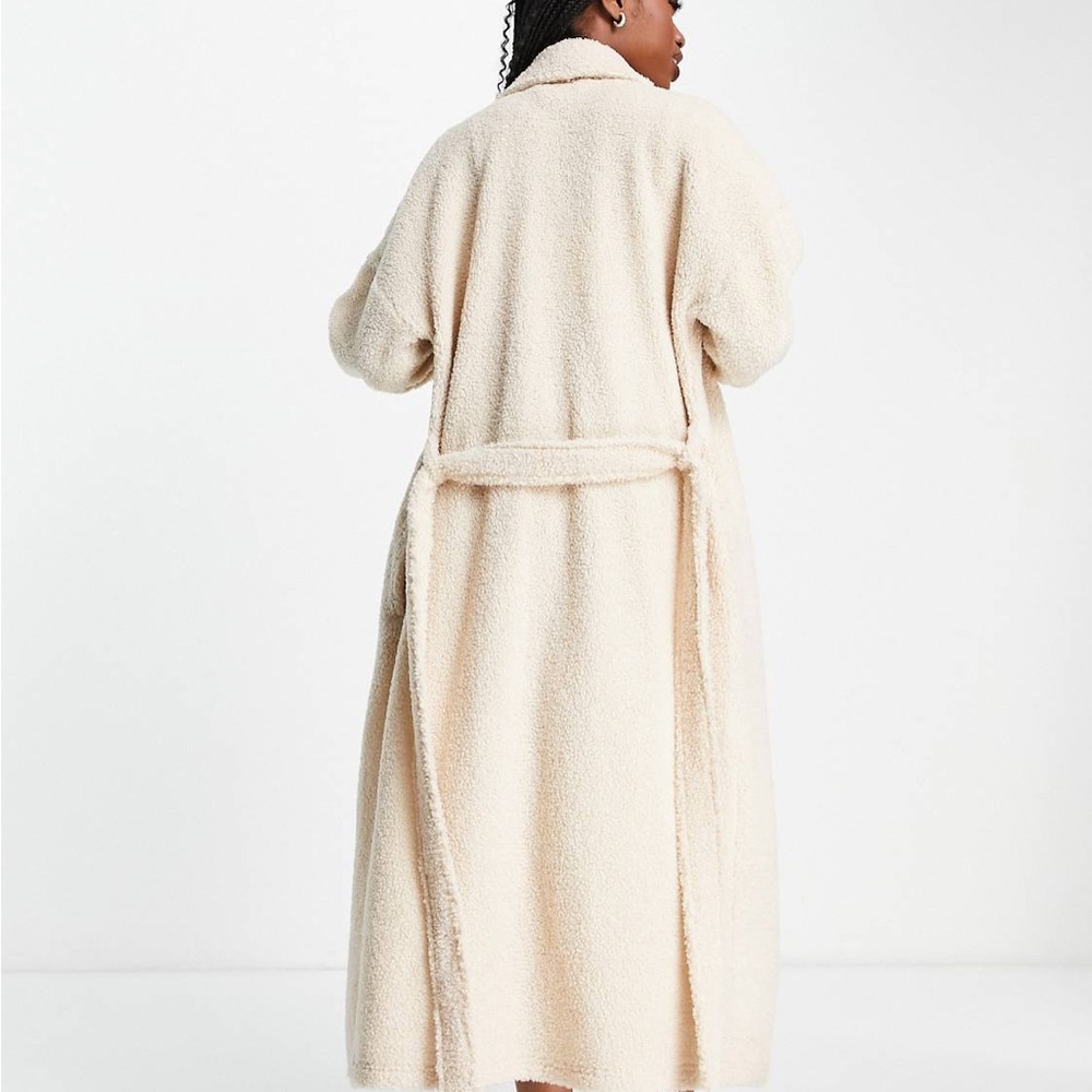 ASOS Borg Fleece Maxi Robe - Picture 4 of 4